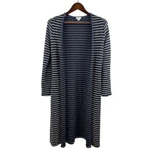 Women’s Chelsea Sky Small Navy & White Striped Long Sweater